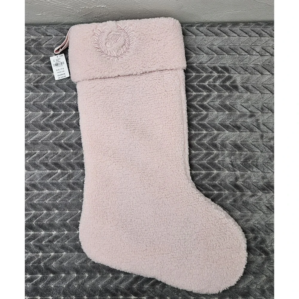 *NEW w/Tags Victoria's Secret PINK Sherpa Christmas Stocking Winter‎ 2025
